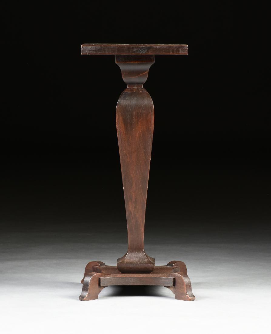 AN ART DECO MAHOGANY PEDESTAL, CIRCA 1900-1930, (1 of 6)