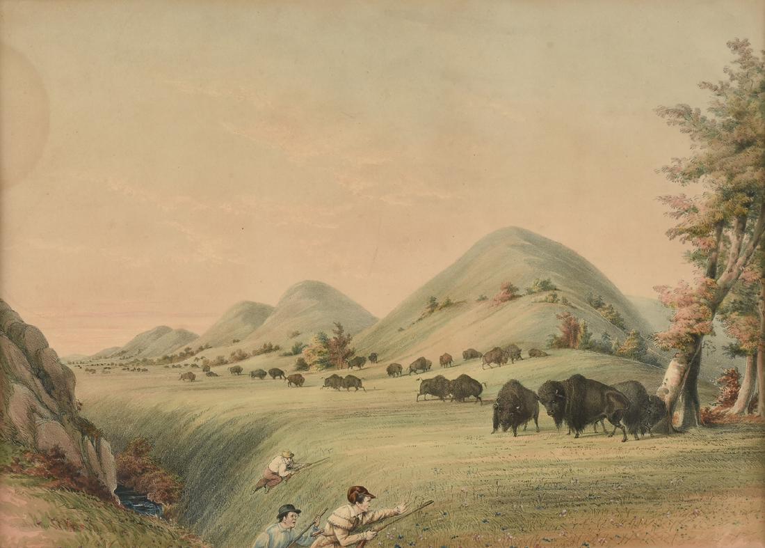 after GEORGE CATLIN (American 1796-1872) A HAND COLORED (1 of 11)