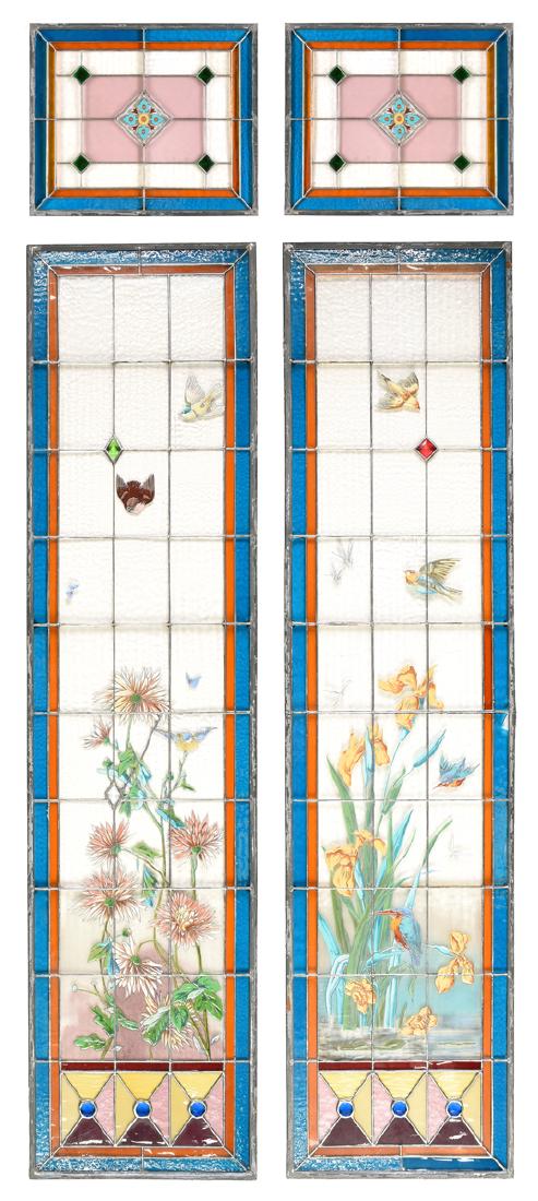 A GROUP OF FOUR AESTHETIC STYLE POLYCHROME ENAMEL (1 of 16)