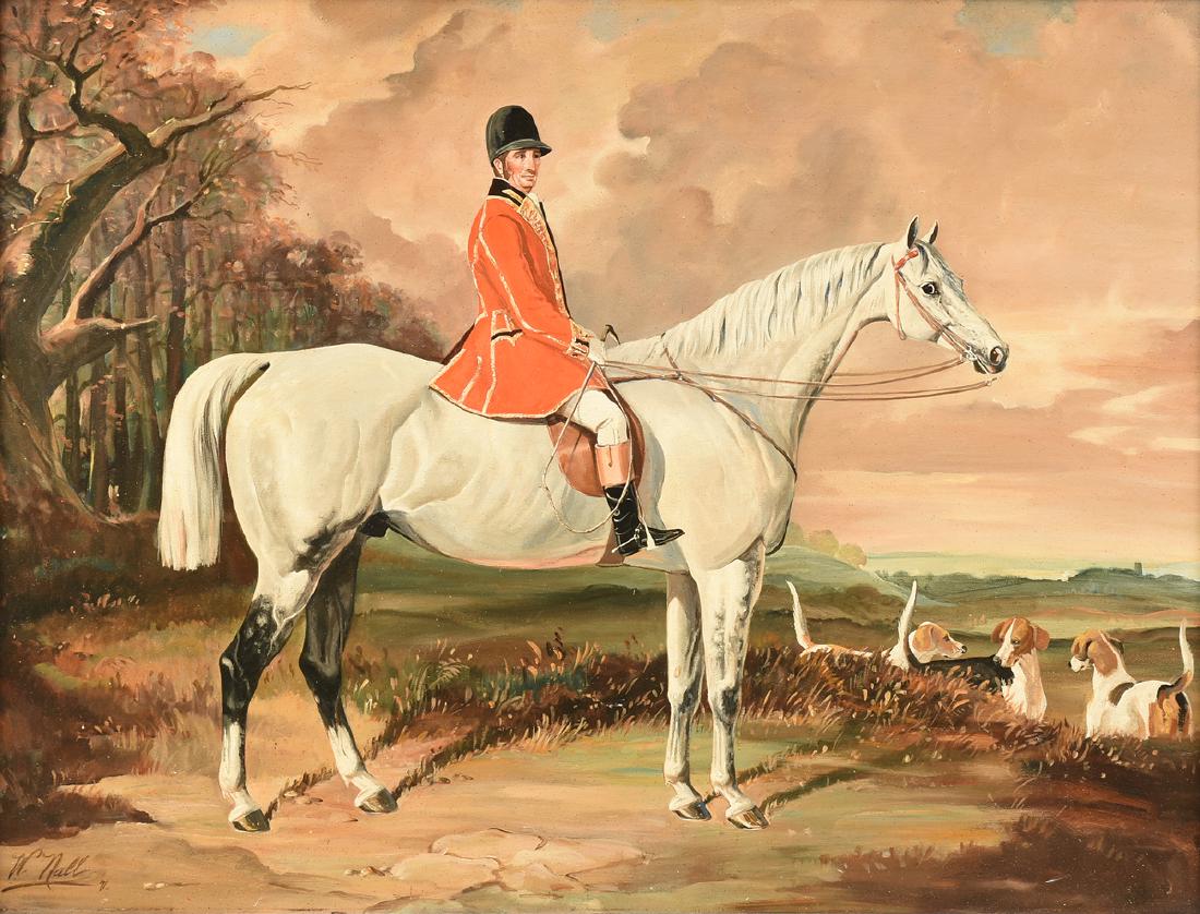 WALLACE NALL (American 20th Century) A PAINTING, "Fox (1 of 13)