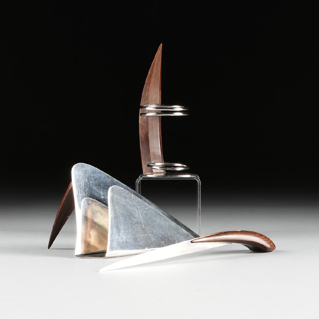 A THREE PIECE SET OF PUIFORCAT SILVER PLATED AND (1 of 9)