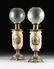 A PAIR OF VINTAGE ROCOCO REVIVAL PARCEL GILT POLYCHROME