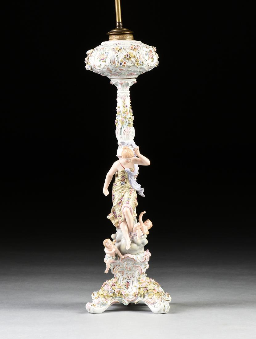 A CONTINENTAL ROCOCO REVIVAL PARCEL GILT POLYCHROME (1 of 7)