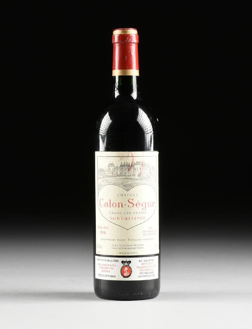 A BOTTLE OF 1996 CHÂTEAU CALON-SEGUR GRAND CRU CLASSE, (1 of 5)
