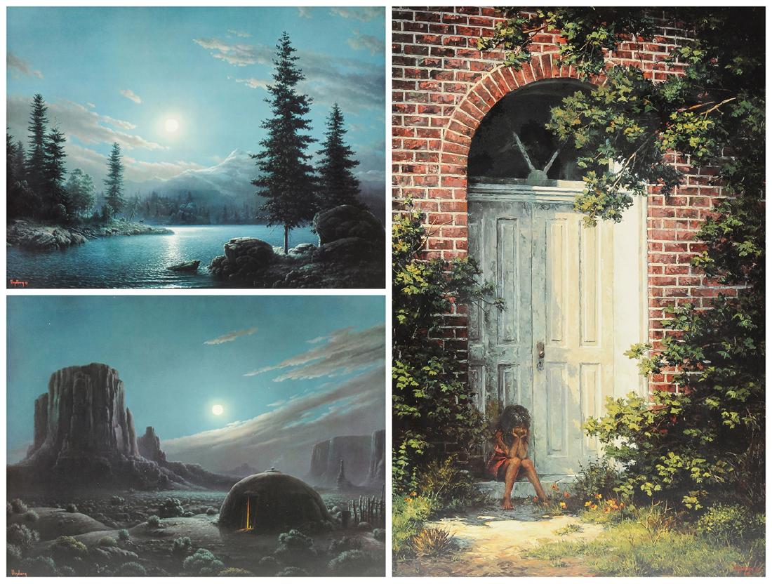 DALHART WINDBERG (American/Texas b. 1933) THREE PRINTS, (1 of 20)