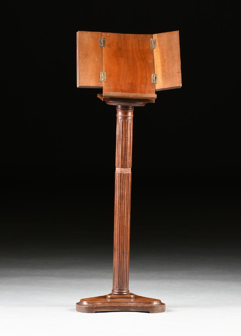 A WILLIAM IV MAHOGANY TELESCOPING READING TABLE, (1 of 8)