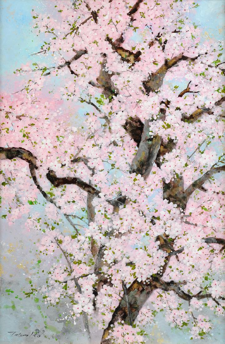 TATSUO ITO (Manchurian/Japanese c. 1980) A PAINTING, (1 of 9)