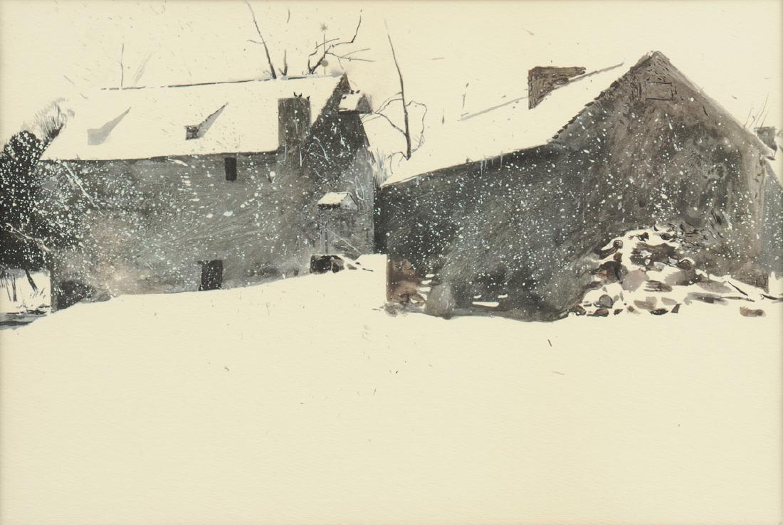 AMERICAN SCHOOL (20th Century) A PRINT, "Brinton's (1 of 8)