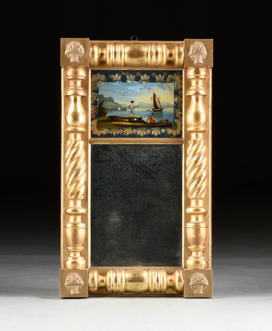 AN AMERICAN FEDERAL PERIOD GILTWOOD AND VERRE EGLOMISE (1 of 4)