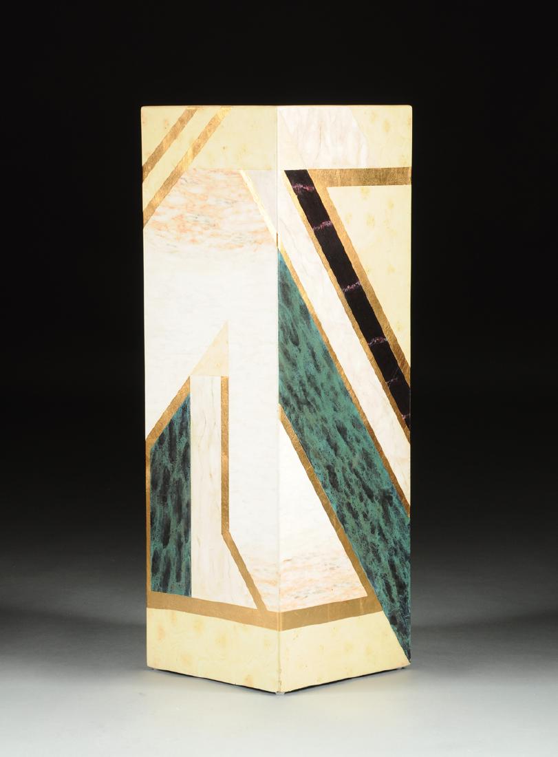 A GEVURTZ FURNITURE CO. FAUX WOOD AND MARBLE PAINTED (1 of 7)