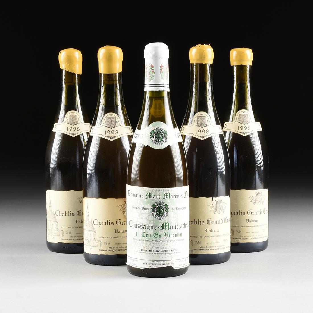 A MIXED GROUP OF FIVE VINTAGE FRENCH WINES, (1 of 9)