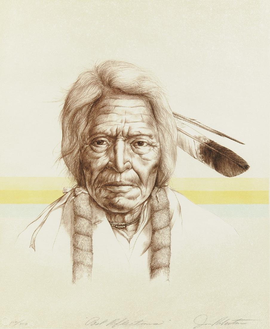 JON ROBERTON (American 20th Century) A LITHOGRAPH, (1 of 9)