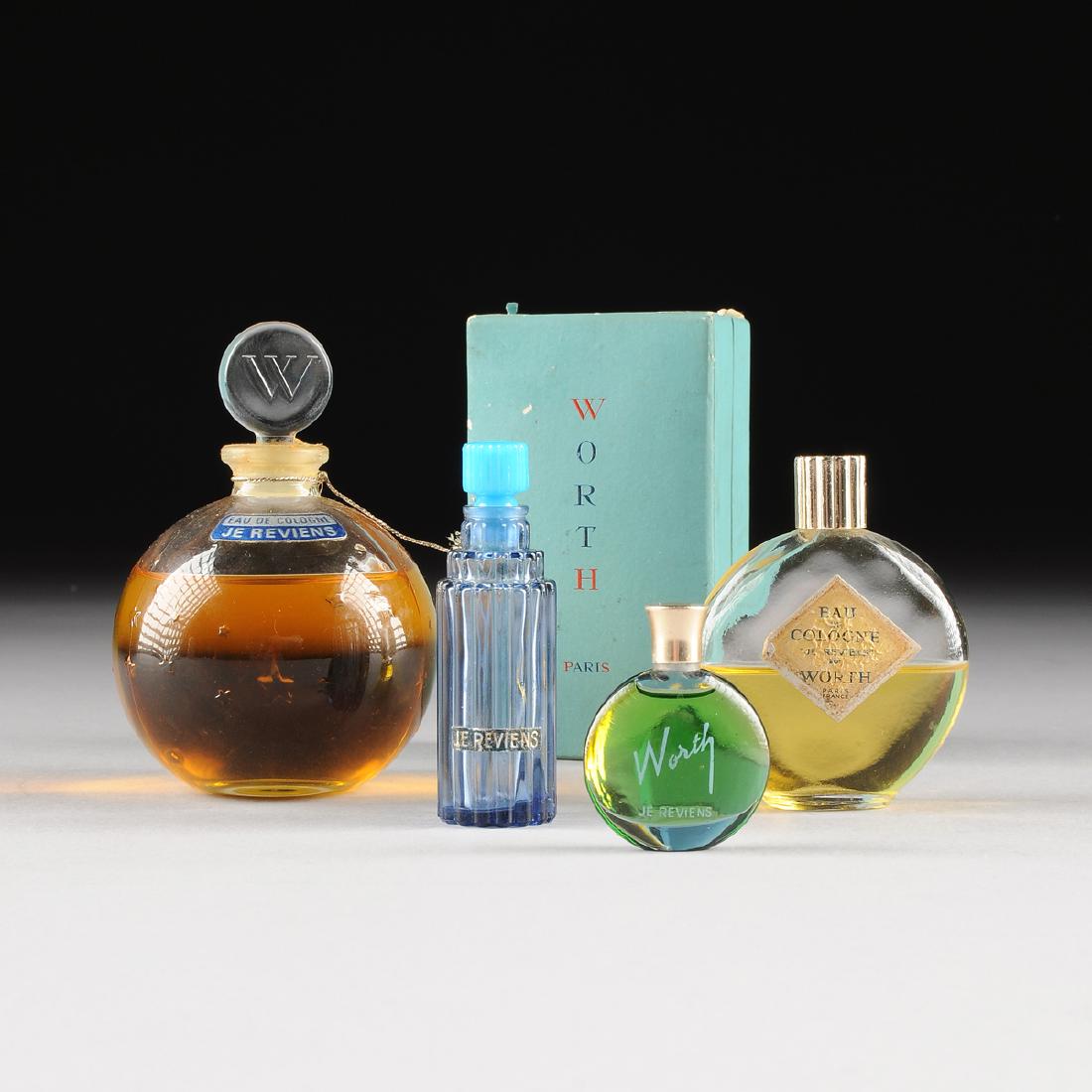 A GROUP OF FOUR LALIQUE "JE REVIENS" PERFUME BOTTLES, (1 of 7)