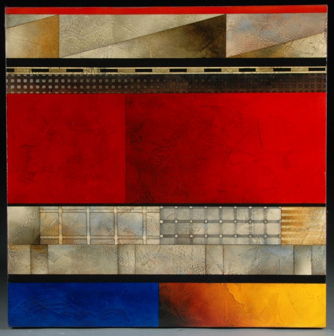 GREGG ROBINSON (American b. 1948 ) A PAINTING, "Route (1 of 4)