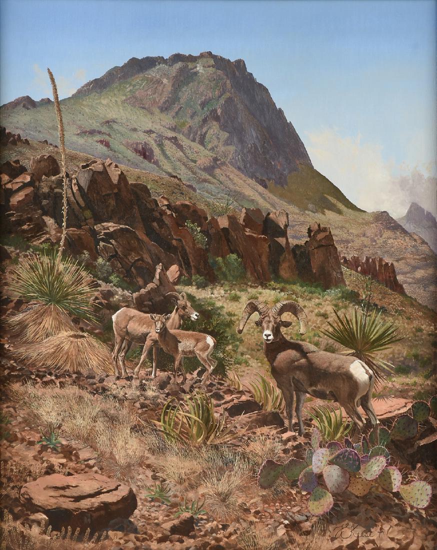 TRAVIS KEESE (American/Texas b. 1932) A PAINTING, (1 of 14)