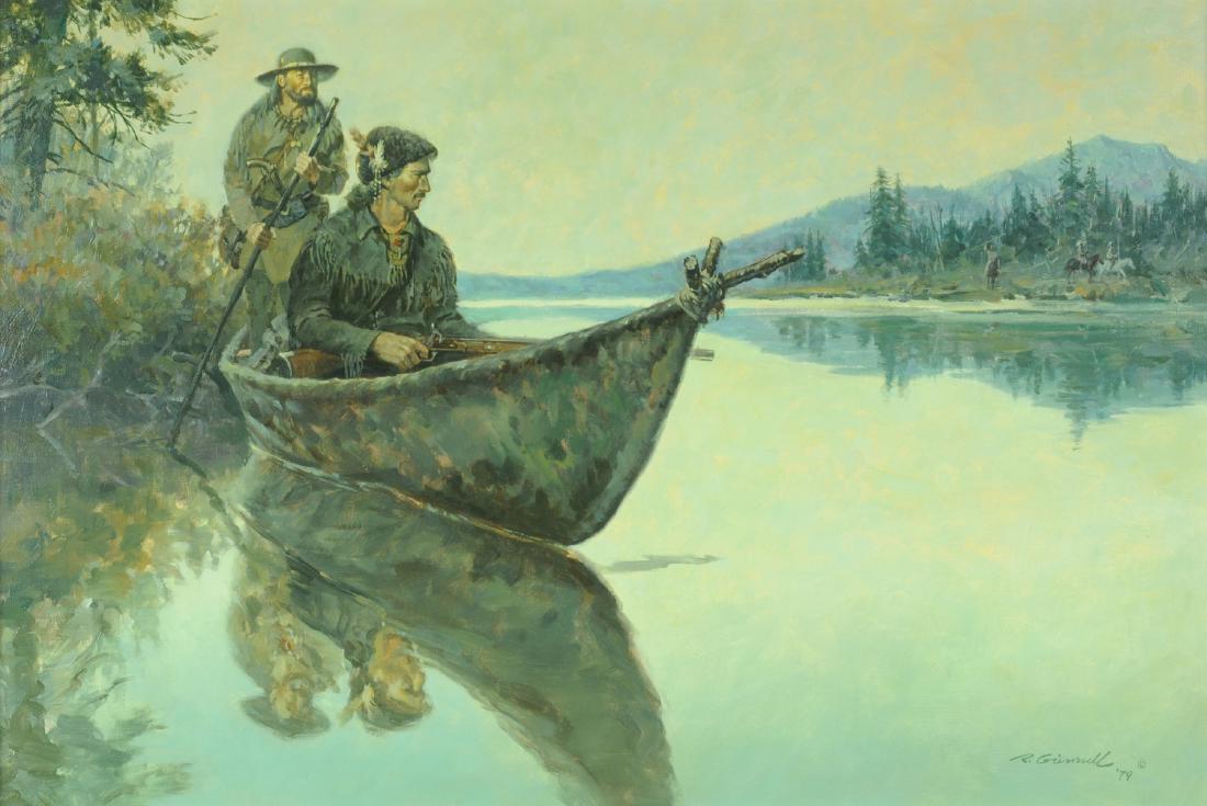 ROY GRINNELL (American b. 1933) A PAINTING, "A Watchful (1 of 7)