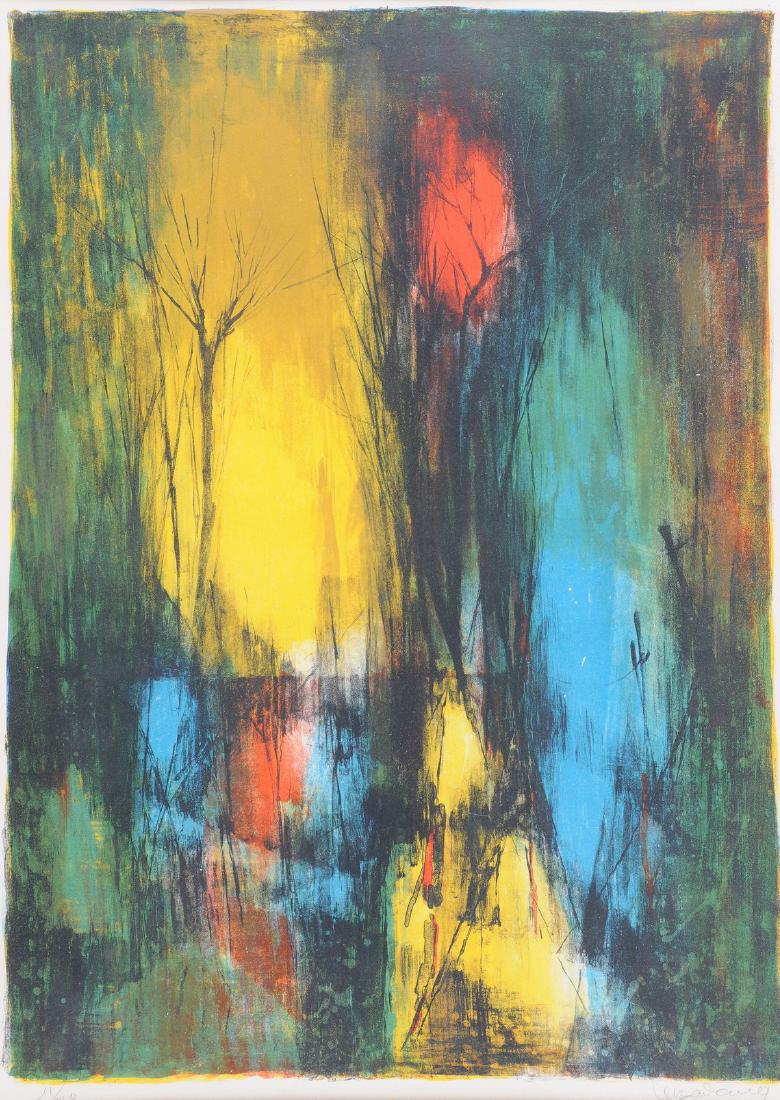 LEBADANG (Vietnamese b. 1922) A PRINT, "Lithograph In (1 of 4)