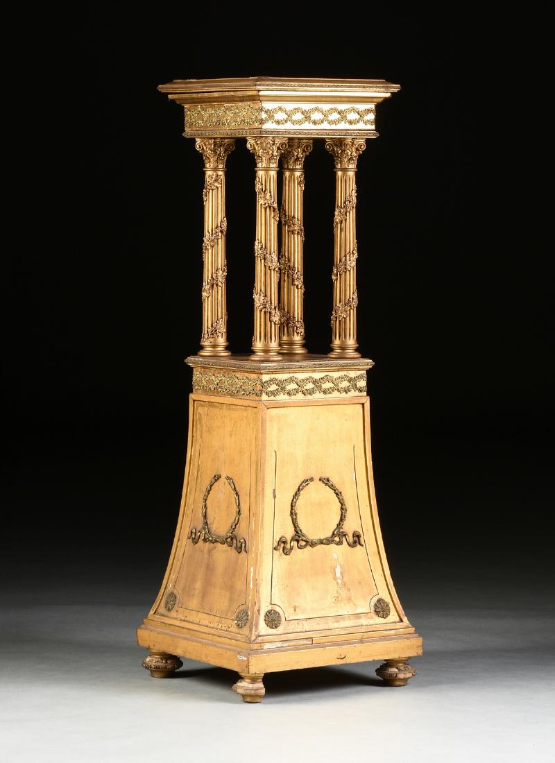 A NEOCLASSICAL ITALIAN STYLE GILTWOOD AND GESSO (1 of 8)