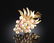 A 14K YELLOW GOLD, PEARL, AND RUBY LADY'S BROOCH,