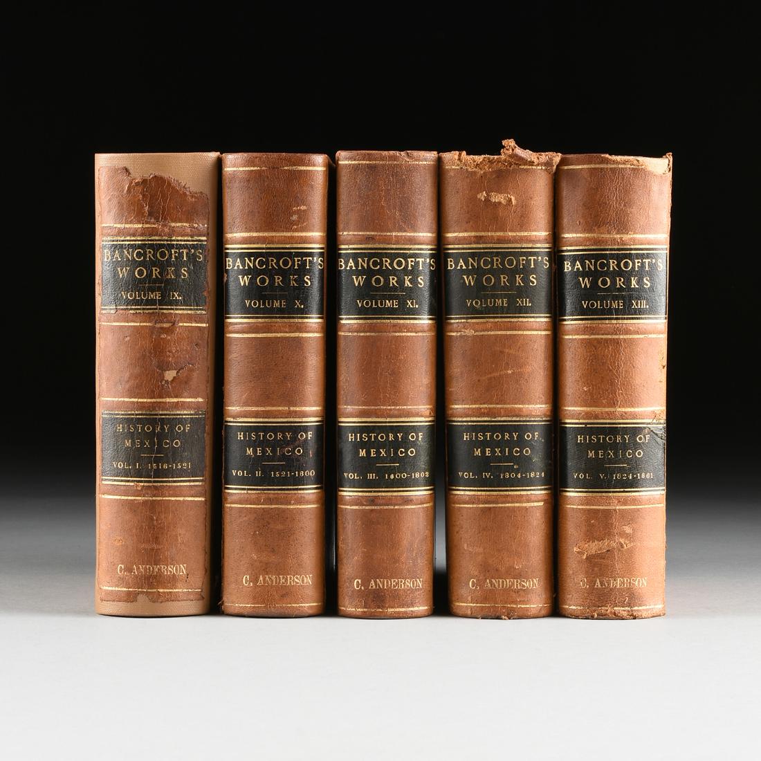 HUBERT HOWE BANCROFT (American 1832-1919) A SET OF FIVE (1 of 6)