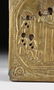 AN ANTIQUE RUSSIAN BRASS PATINATED OKLAD MOUNTED - 5