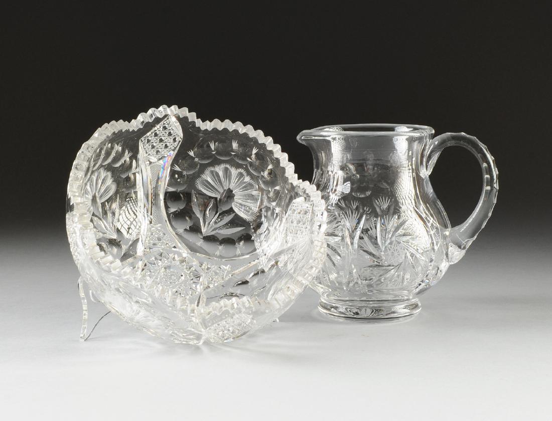 TWO ANGLO AMERICAN CUT CRYSTAL WARES, MODERN, (1 of 4)