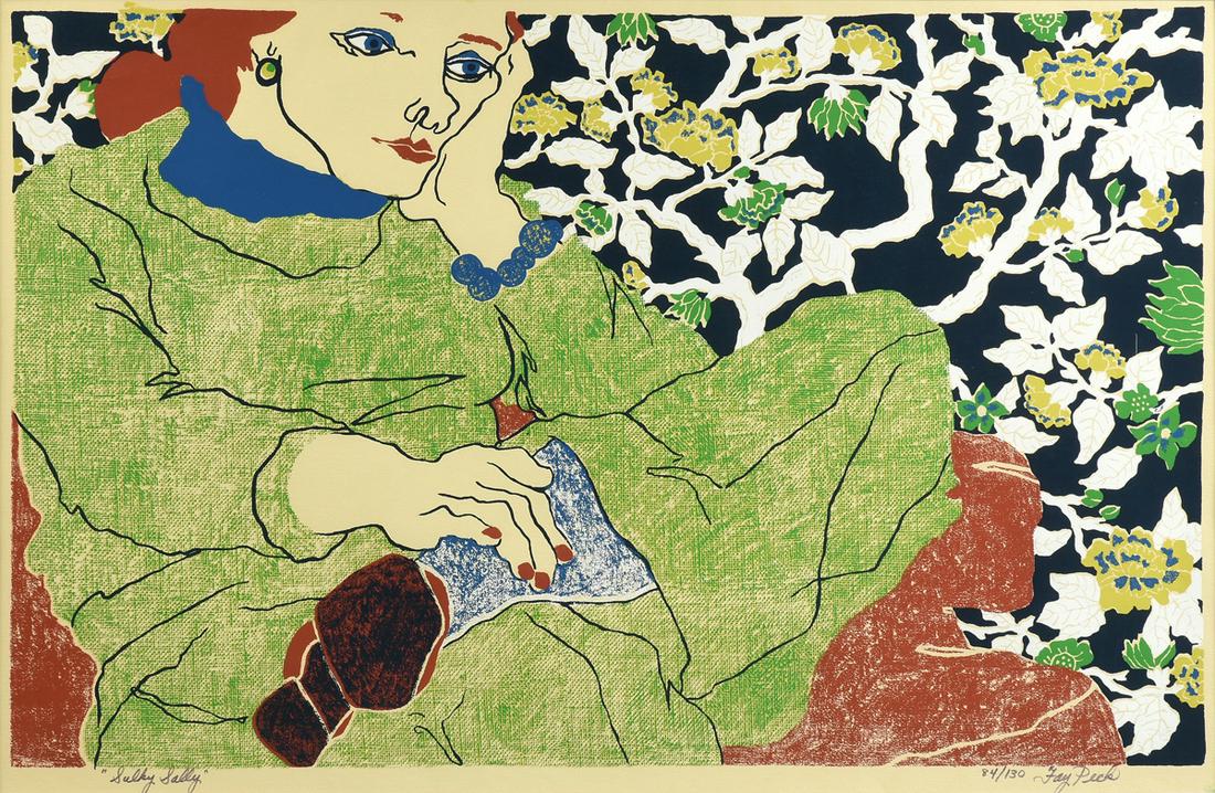 FAY PECK (American 1931-2016) A PRINT, "Sulky Sally," (1 of 10)
