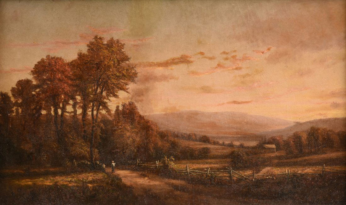 BRITISH LANDSCAPE SCHOOL (19th Century) A PAINTING, (1 of 10)