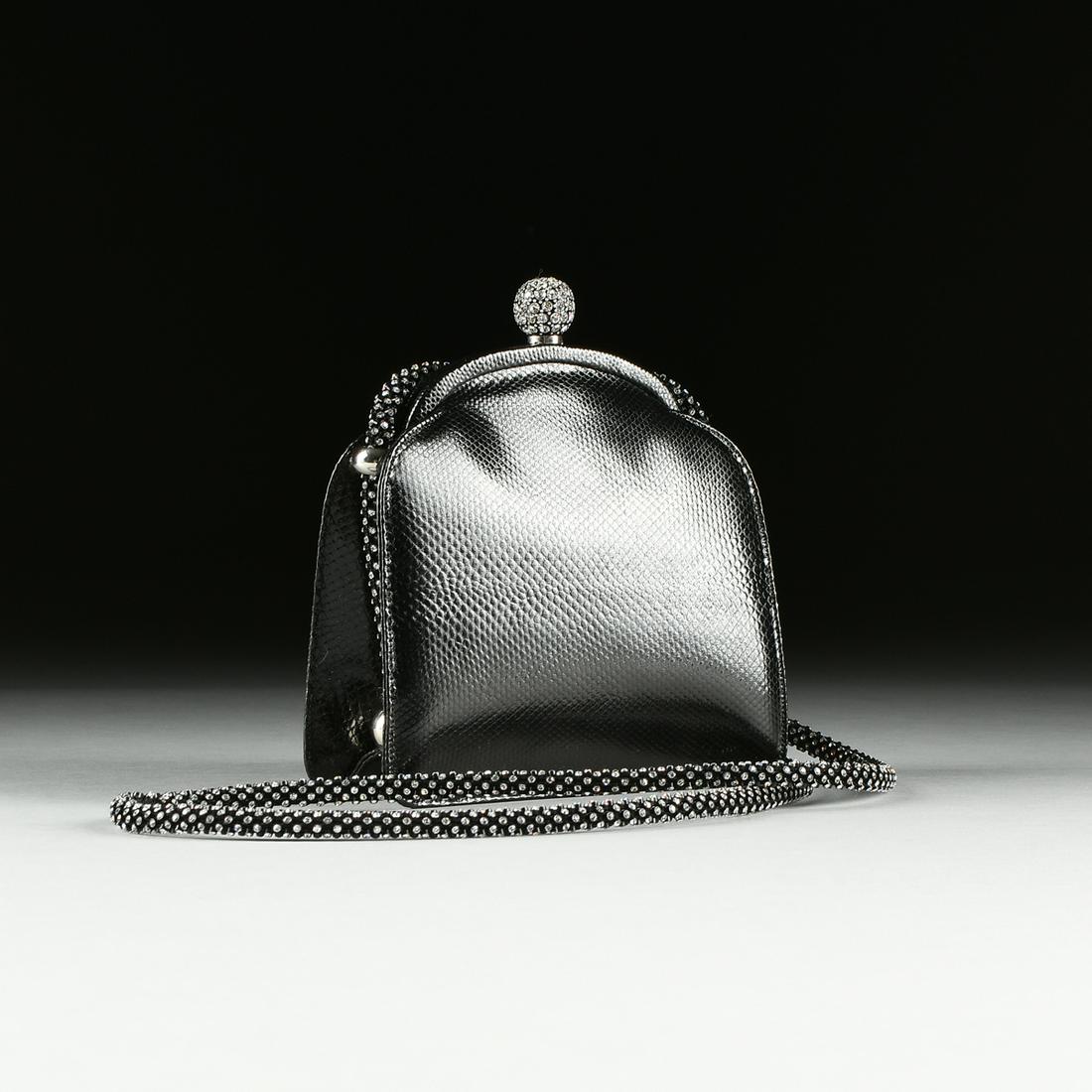 A JUDITH LEIBER BLACK SNAKESKIN AND RHINESTONES EVENING (1 of 5)