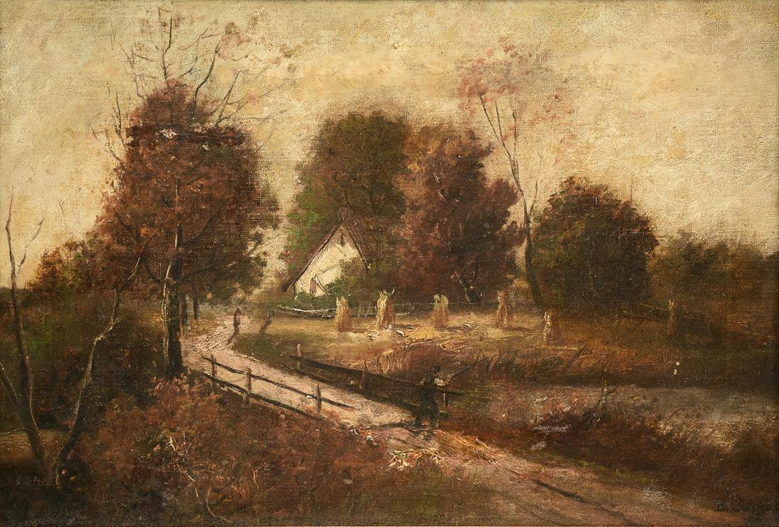 EASTMAN JOHNSON (American 1824-1906) A PAINTING, "Man (1 of 10)