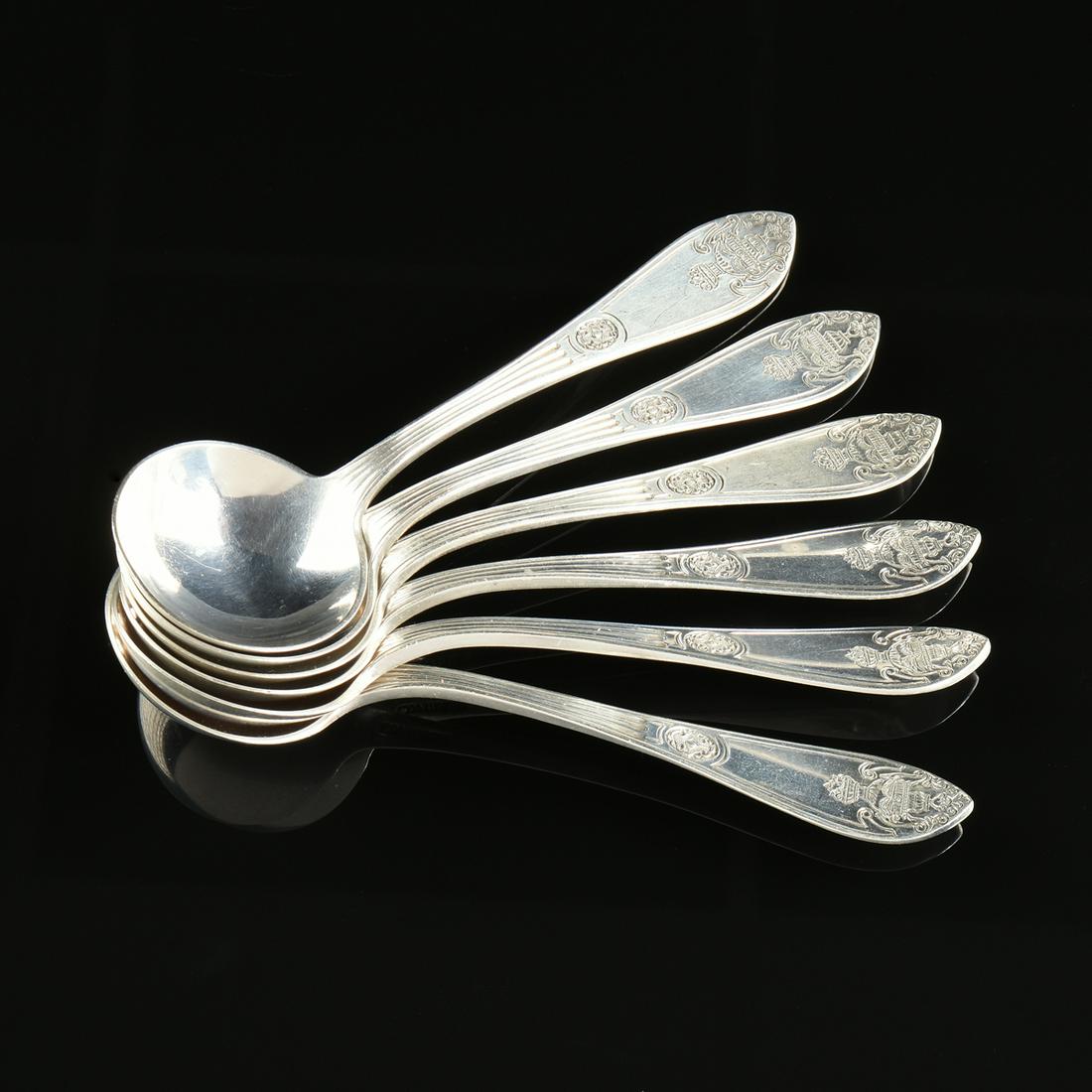 A SET OF TWELVE AMERICAN STERLING SILVER ICE CREAM (1 of 3)