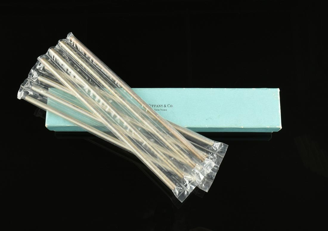 A SET OF EIGHT TIFFANY & CO. STERLING SILVER COCKTAIL (1 of 1)