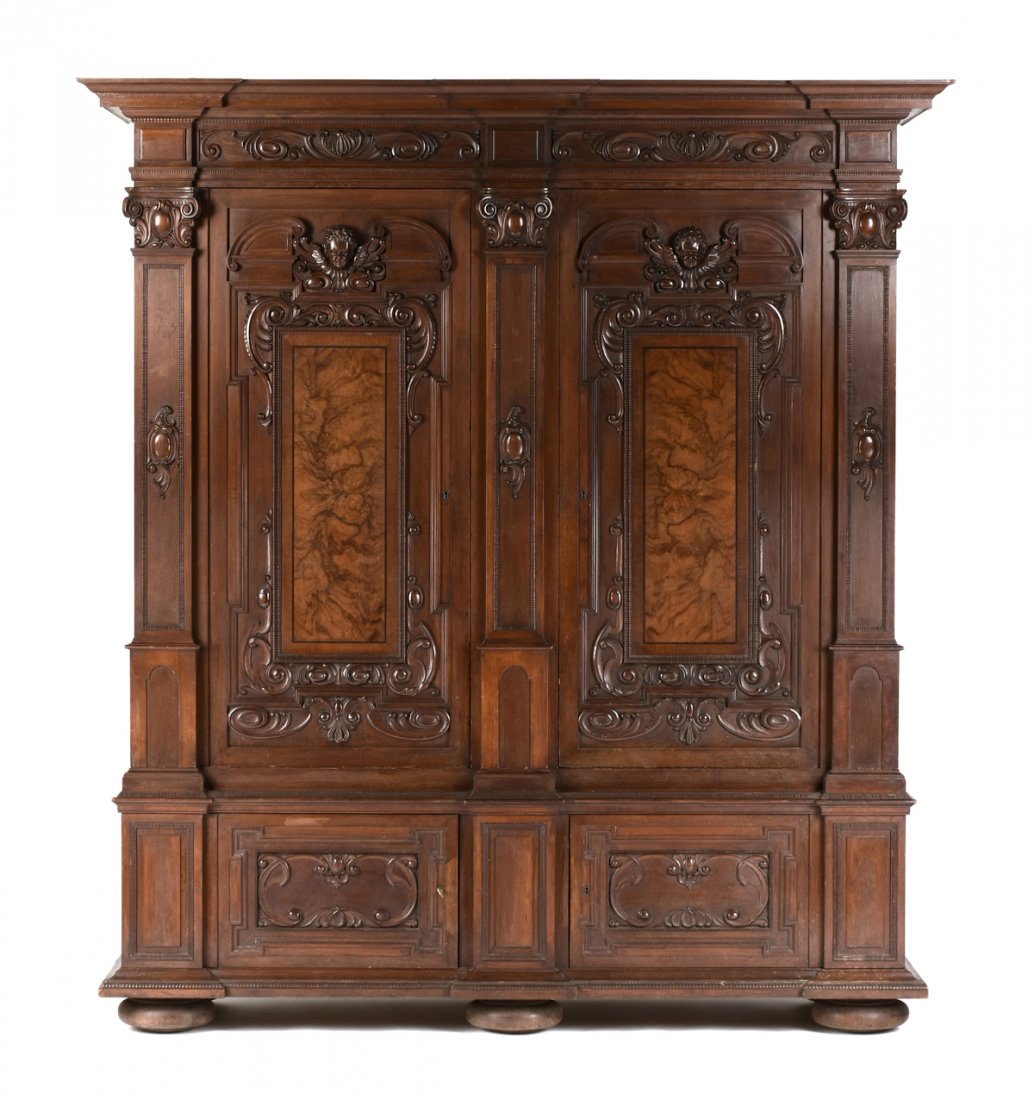 AN AMERICAN RENAISSANCE REVIVAL ARMOIRE, LATE 19TH CENT (1 of 11)