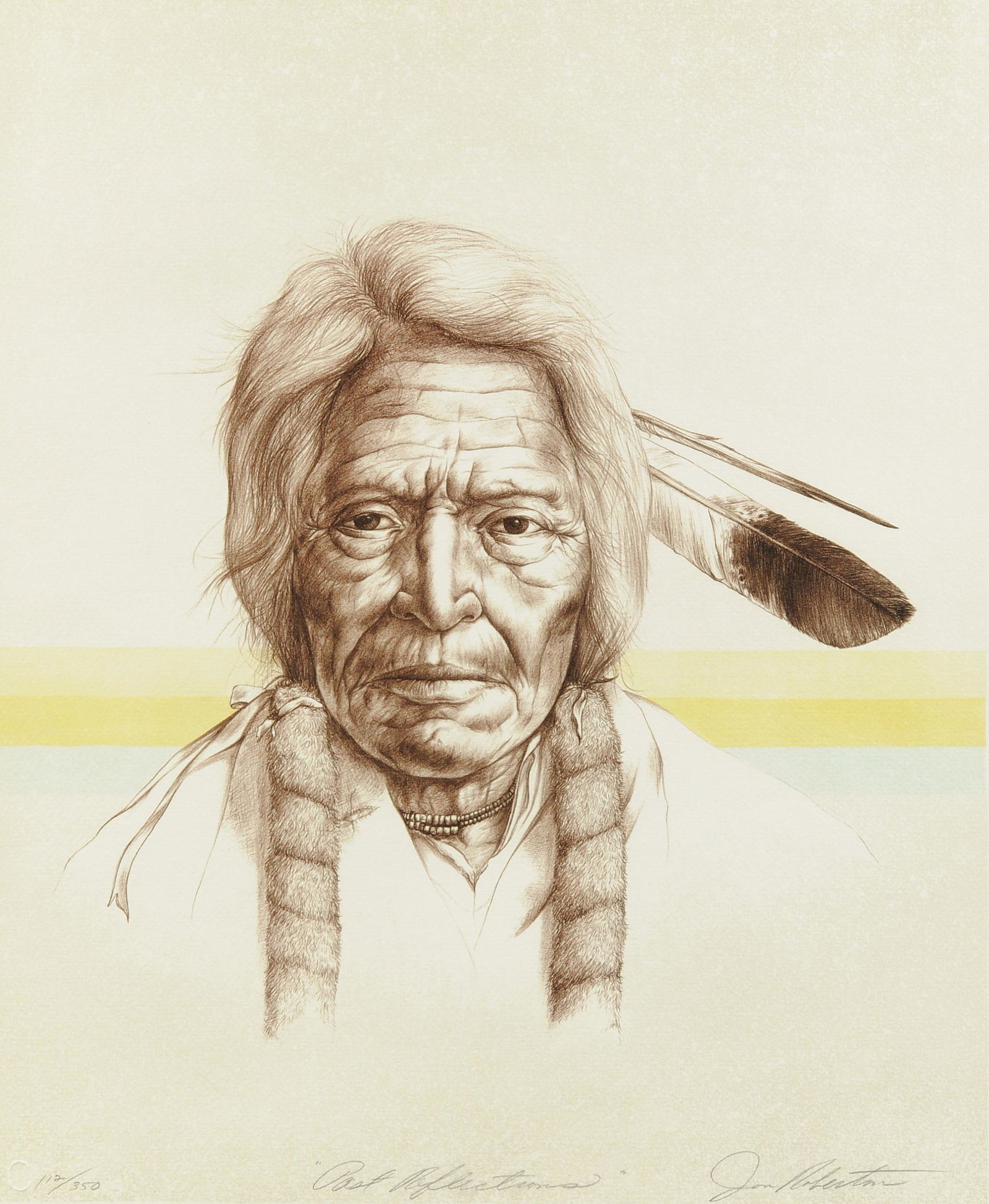 JON ROBERTON (American 20th Century) A PRINT, "Past (1 of 9)