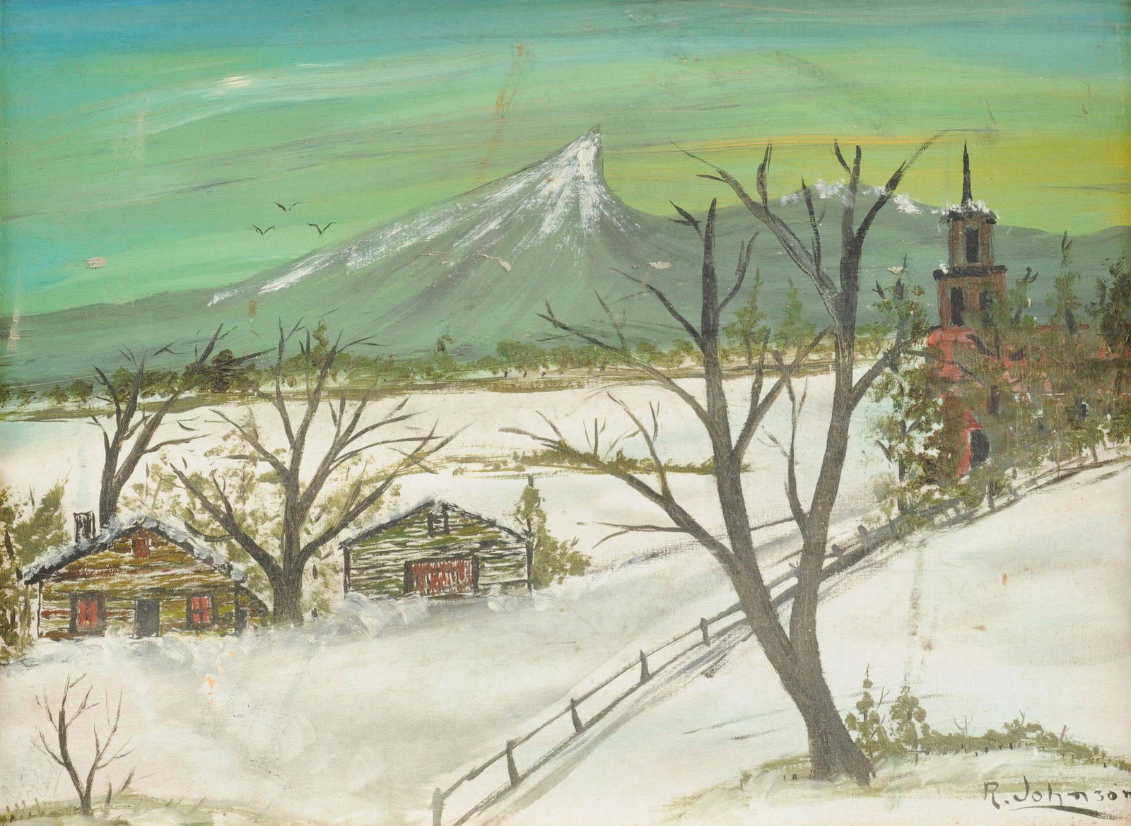 R. JOHNSON (American 20th Century) A PAINTING, (1 of 10)