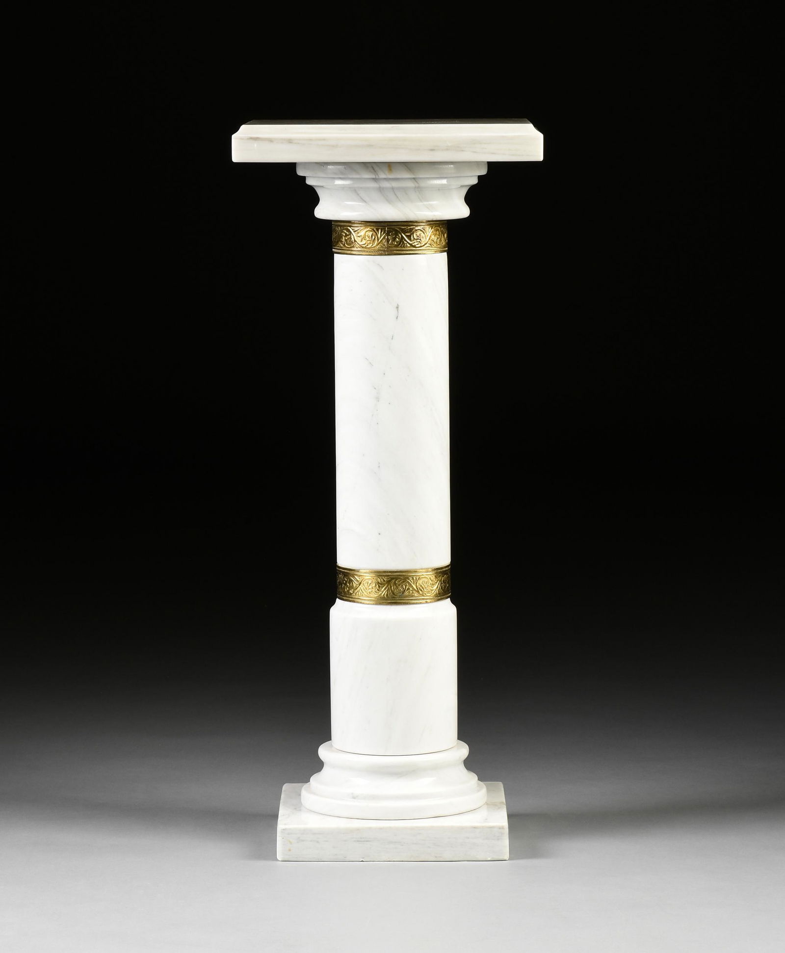 A NEOCLASSICAL STYLE BRONZE MOUNTED WHITE MARBLE (1 of 4)