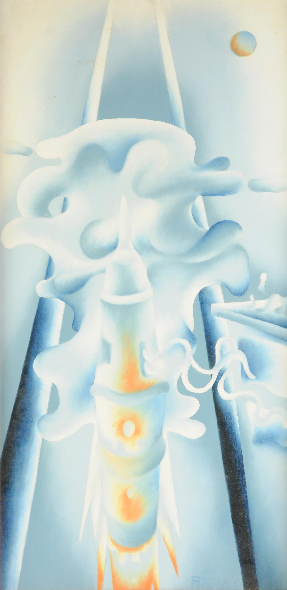 FLOP (Austrian 20th Century) A PAINTING, "Cloud (1 of 10)