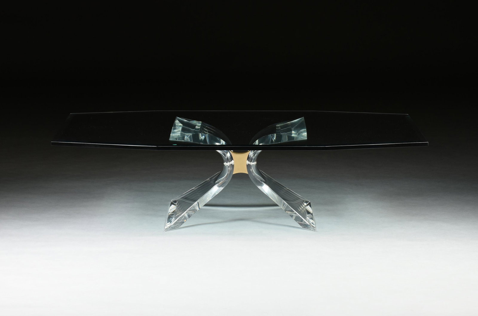 AN AMERICAN MODERN "LION IN FROST" GLASS AND LUCITE (1 of 5)