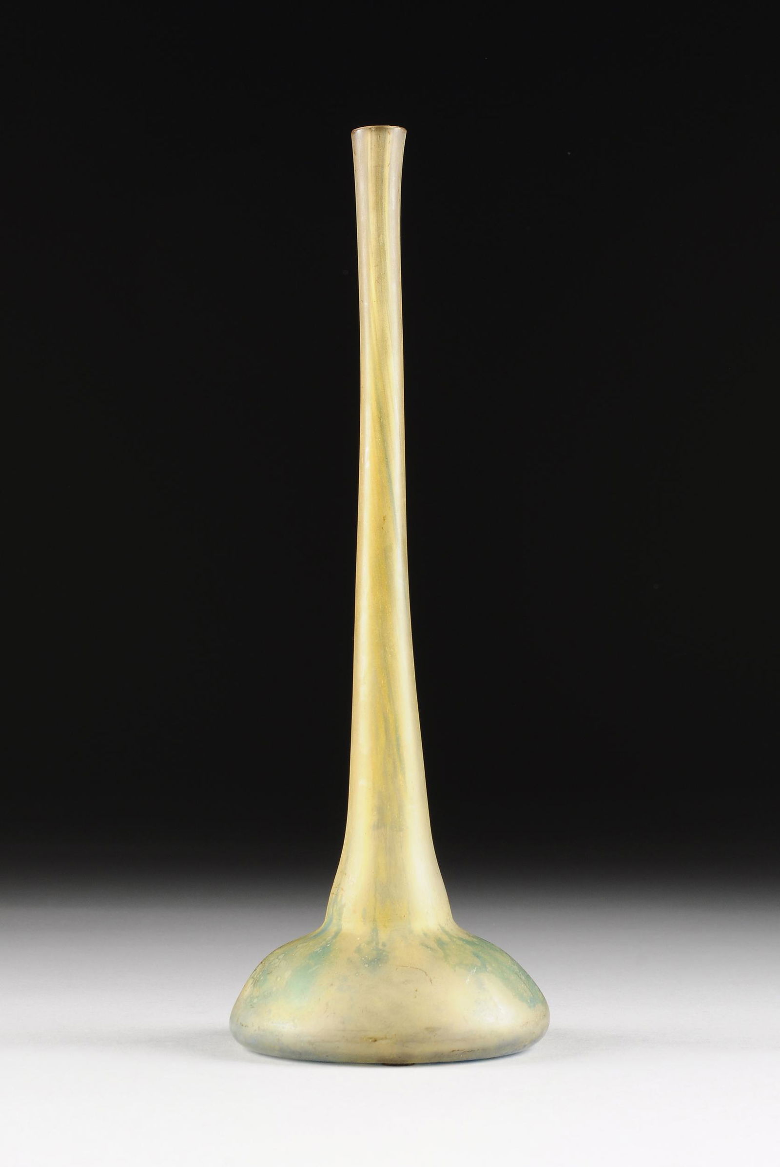 A DAUM NANCY GLASS "BERLUZE" STEM VASE, SIGNED, EARLY (1 of 7)