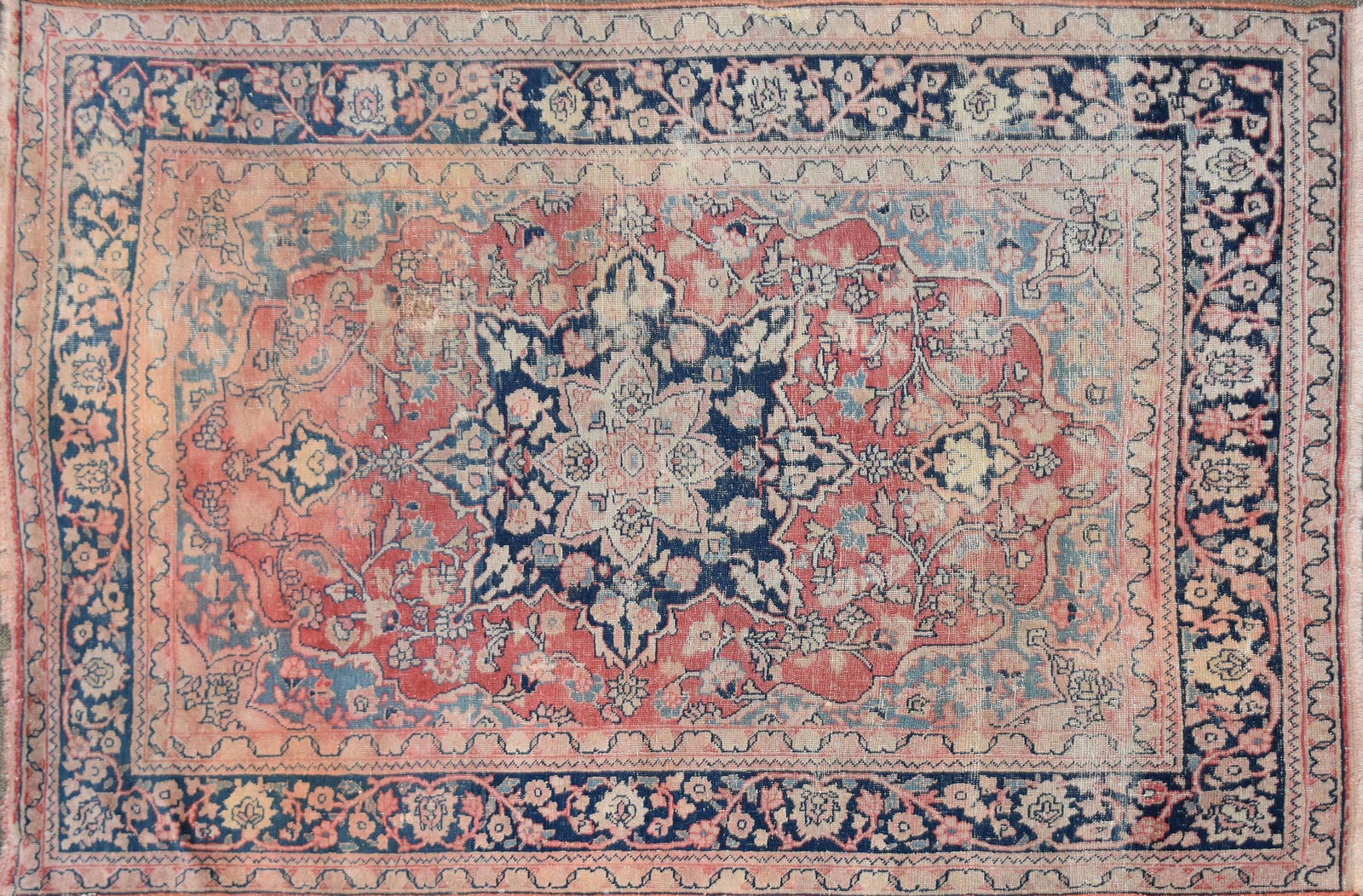 A SEMI ANTIQUE PERSIAN TABRIZ PRAYER RUG, (1 of 8)
