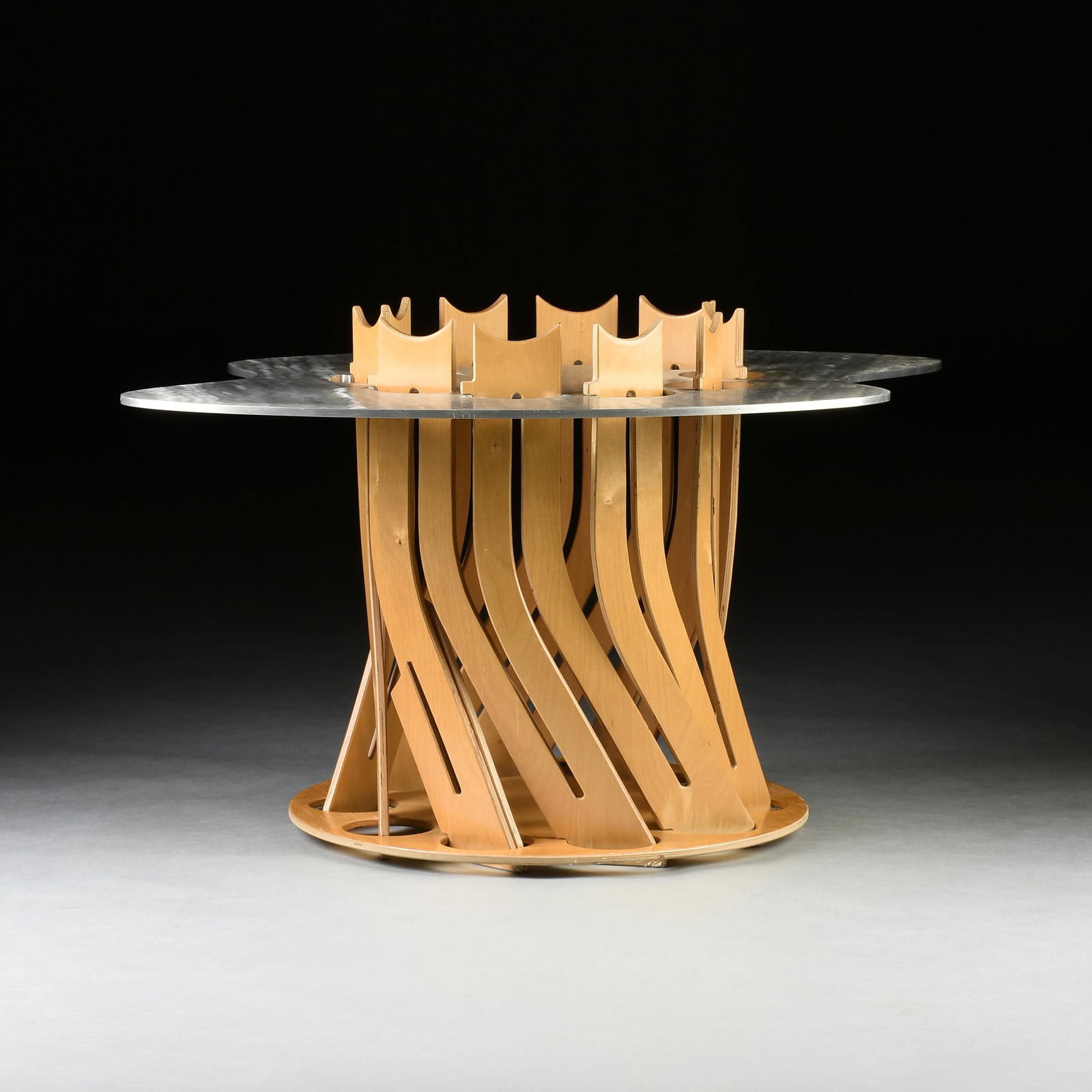 A GREGG FLEISHMAN BRUSHED ALUMINUM AND BIRCH PLYWOOD (1 of 5)