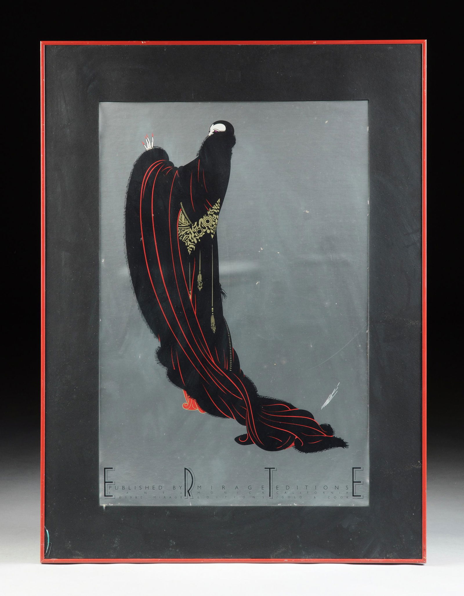 after ERTE, A POSTER, SANTA MONICA CALIFORNIA, 1980, (1 of 8)