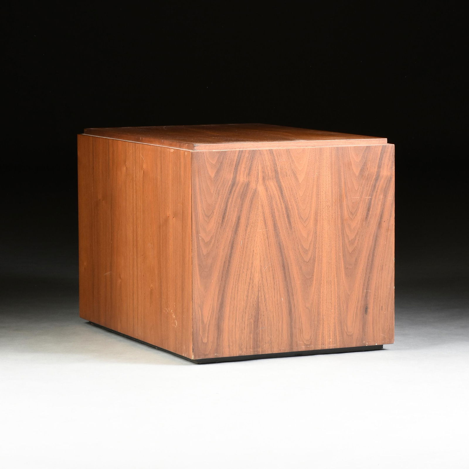 A MODERNIST TEAK CUBE TABLE, THIRD QUARTER 20TH (1 of 4)