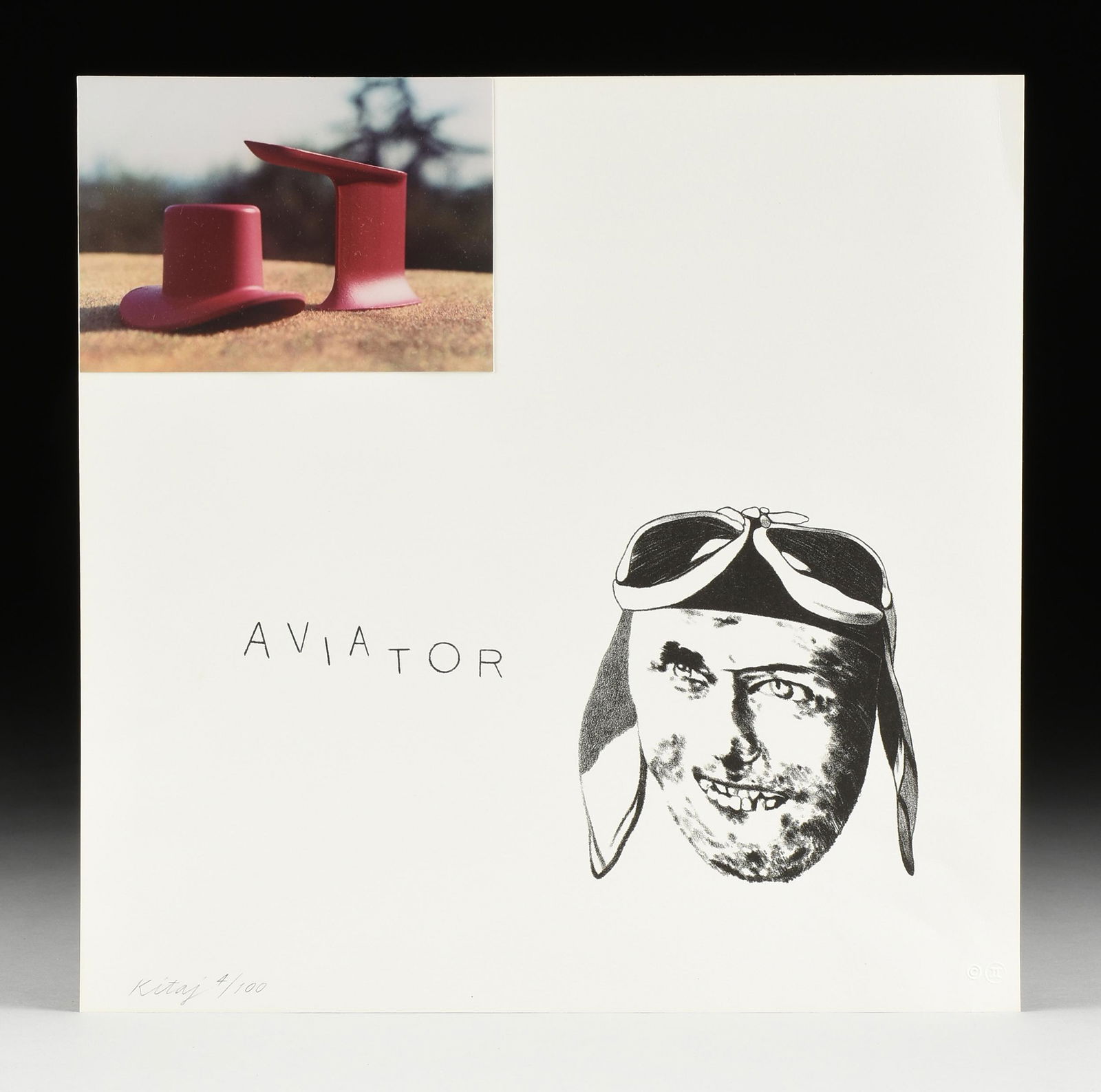 R.B. KITAJ (American 1932-2007) A COLLAGE PRINT, (1 of 7)