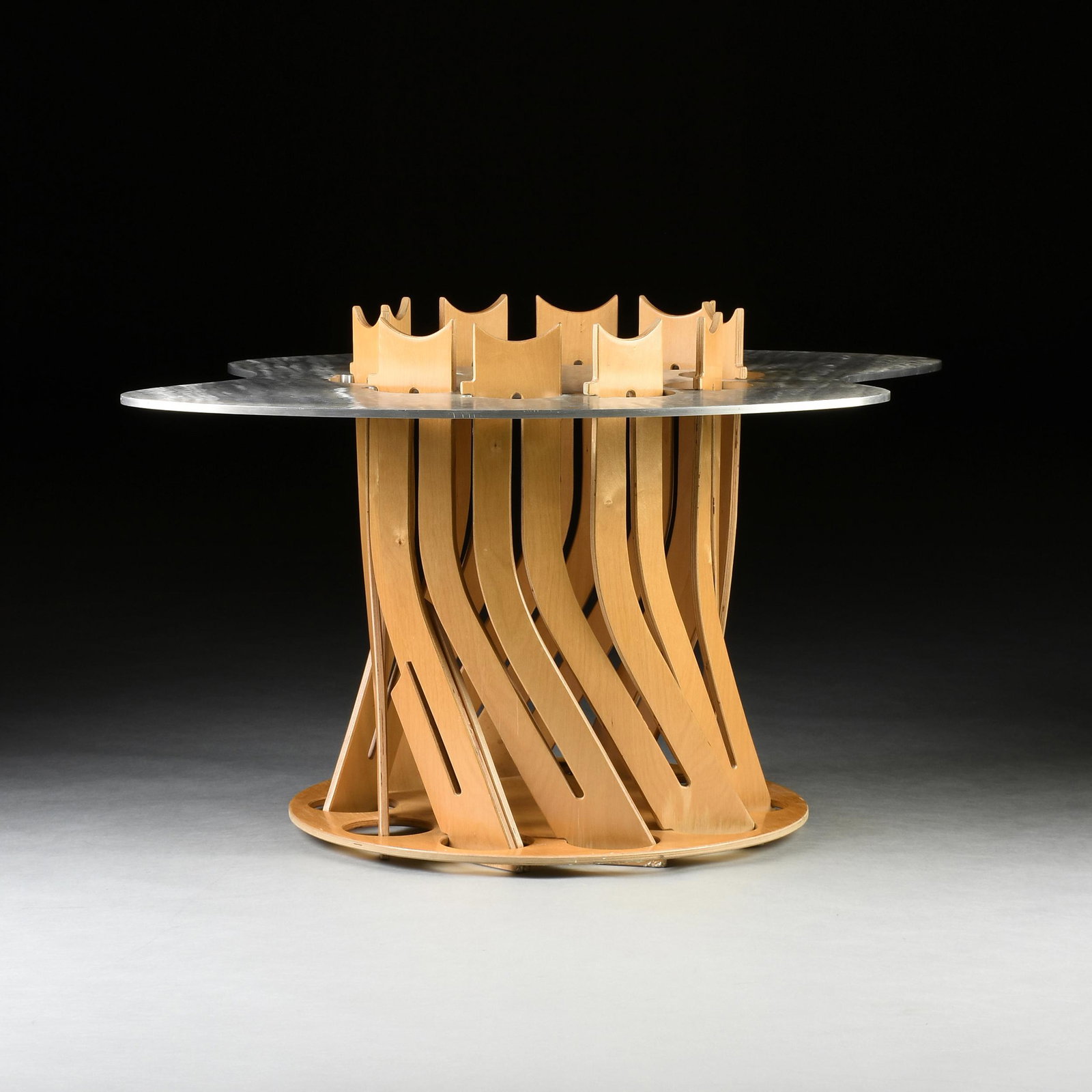 A GREGG FLEISHMAN BRUSHED ALUMINUM AND BIRCH PLYWOOD (1 of 5)