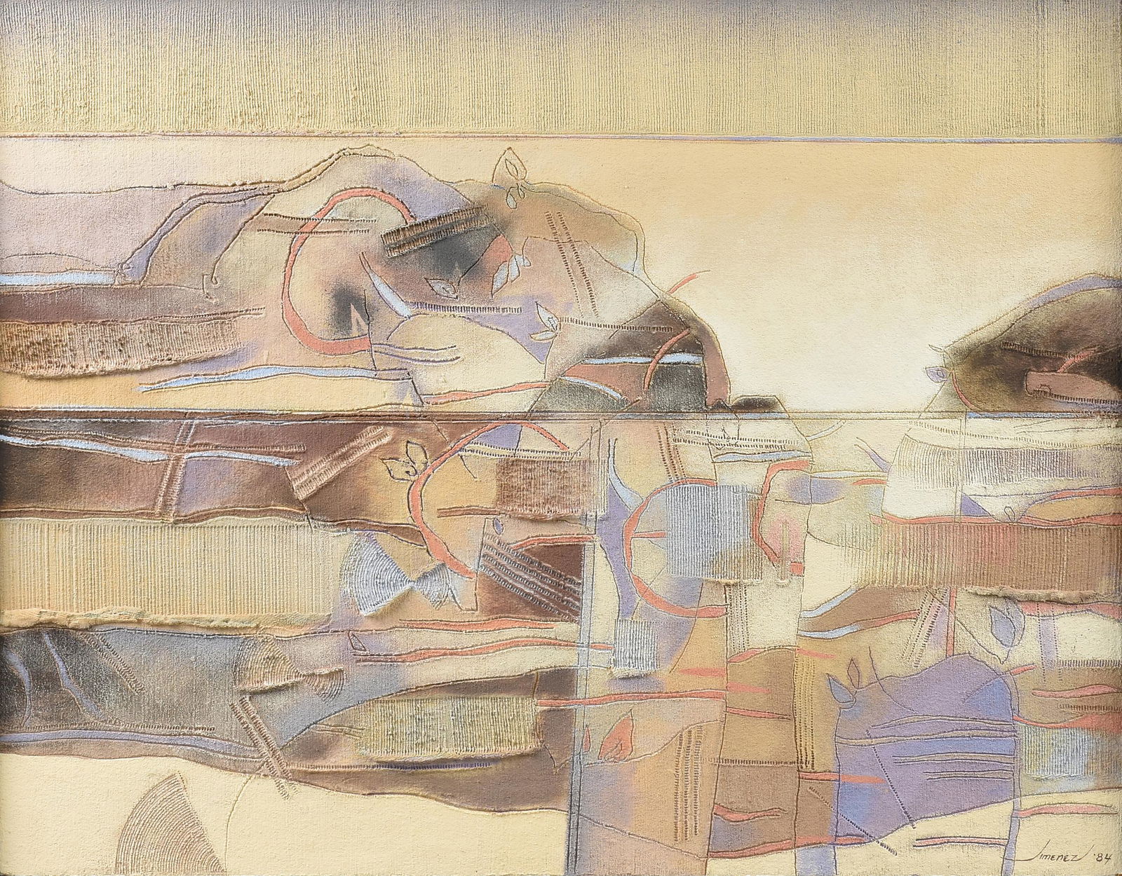 ARMANDO JIMENEZ REYNOSO (Mexican b. 1949) A PAINTING, (1 of 14)