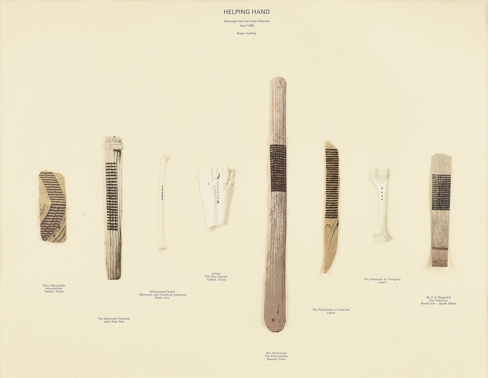 ROGER ACKLING (English/Japan 1947-2014) A COLLAGE, (1 of 9)