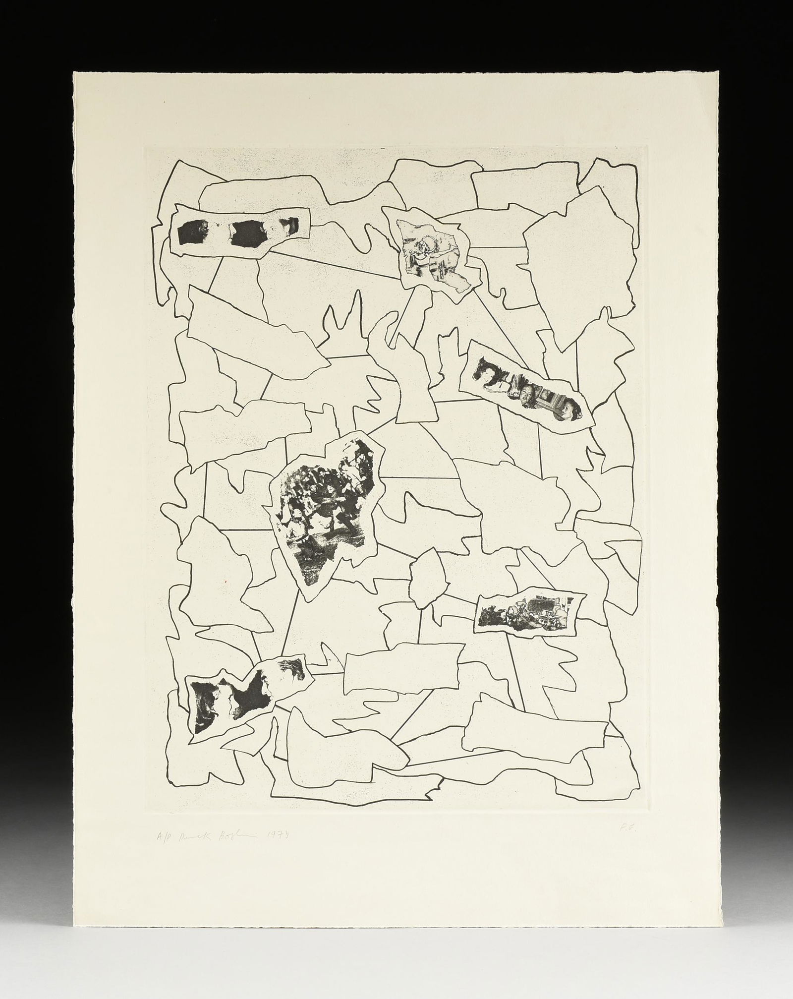 DEREK BOSHIER (British b. 1937) A PRINT, â€œF.E.," (1 of 11)