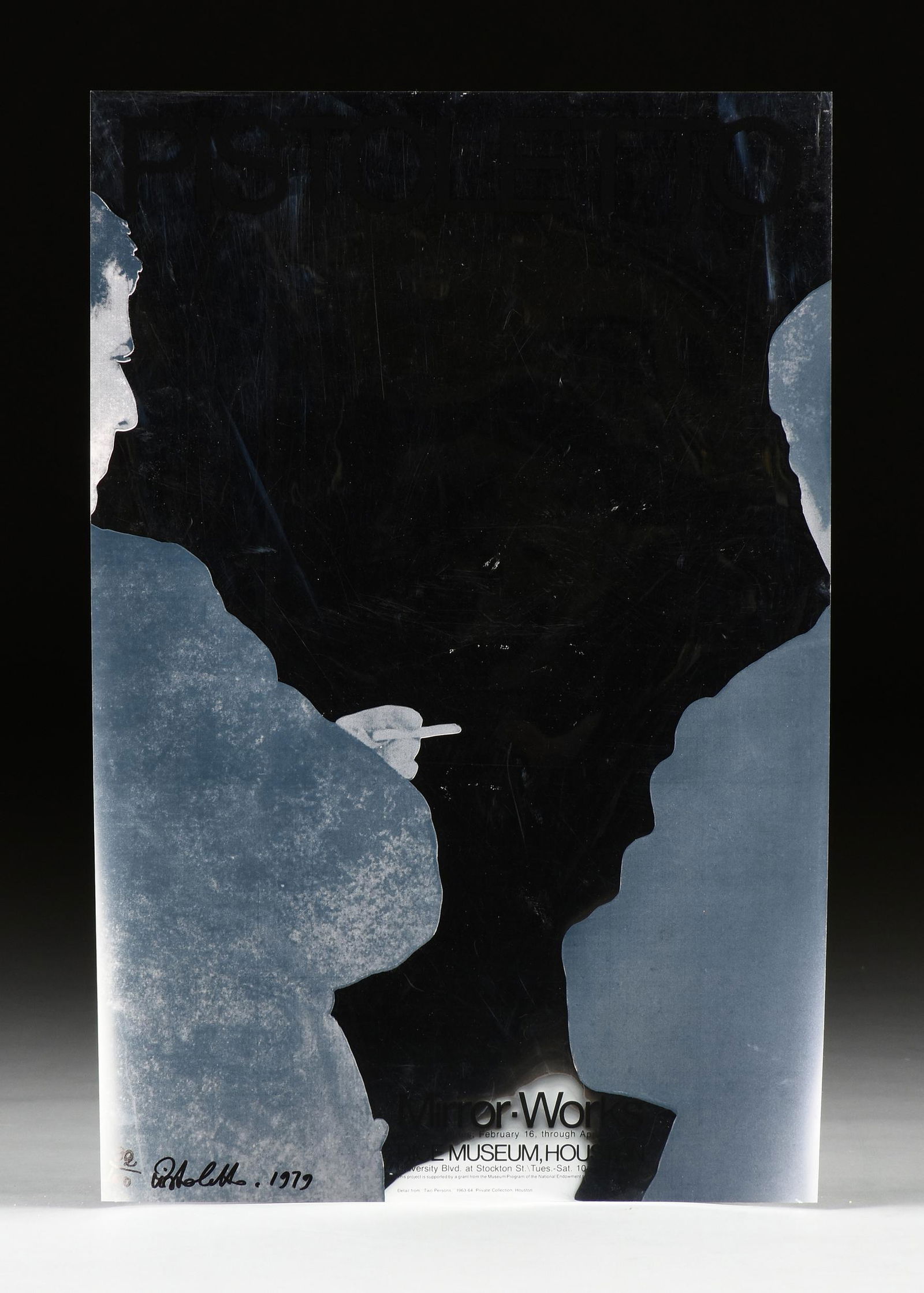 MICHELANGELO PISTOLETTO (Italian B. 1933) A PRINT, (1 of 6)