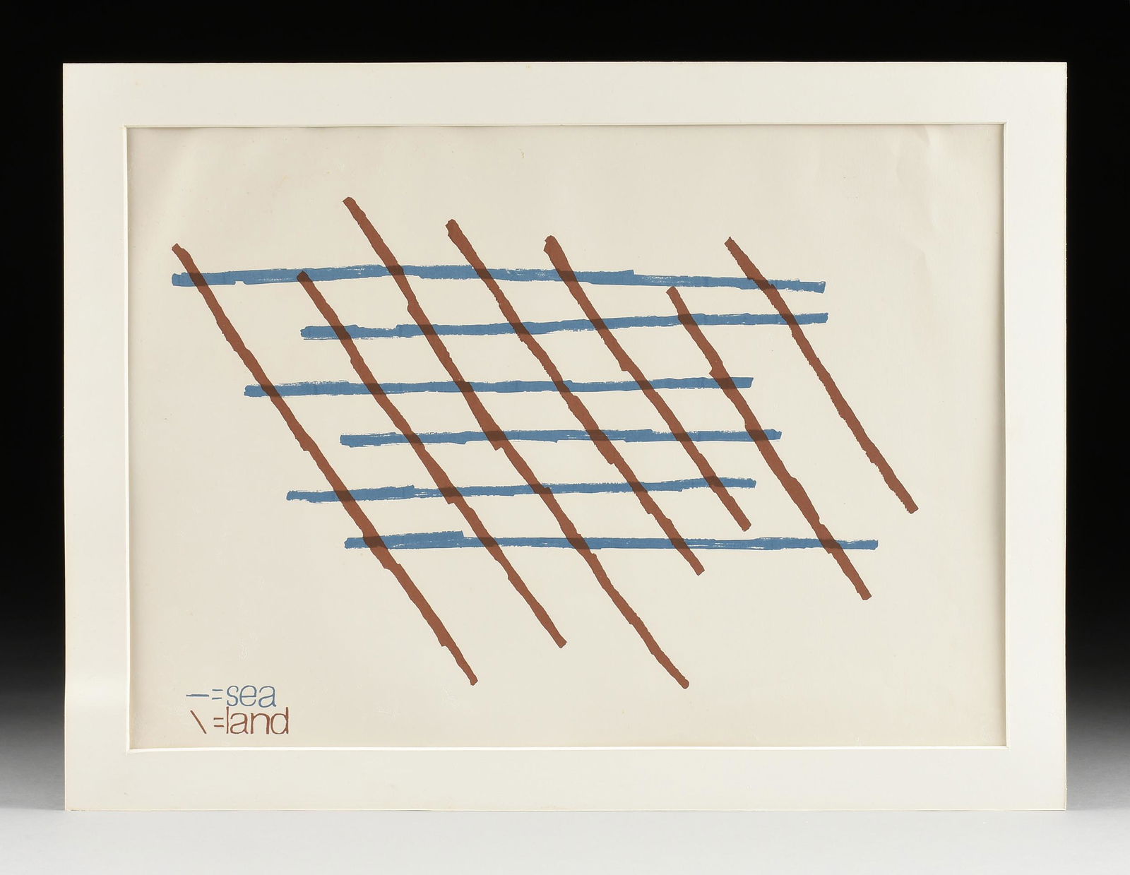 IAN HAMILTON FINLAY (British 1925-2006) A PRINT, (1 of 7)